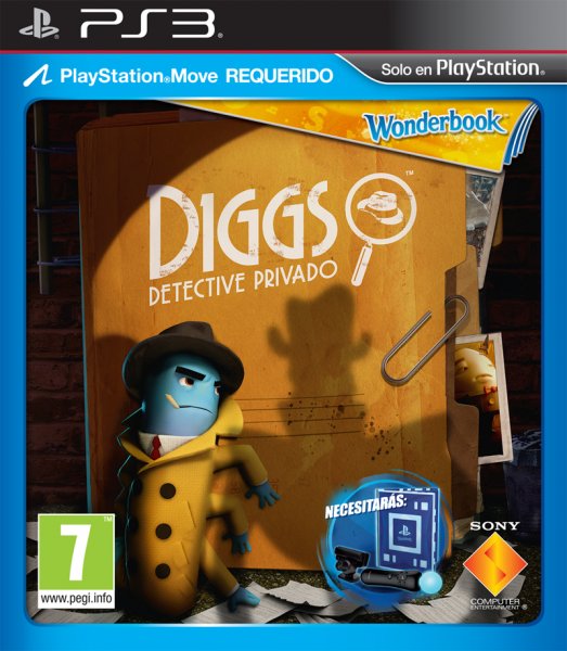 PS3 WONDERBOOK DIGGS DETECTIVE PRIVADO (MOVE)